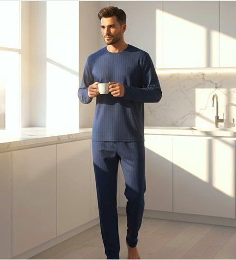 Чоловіча піжама Emporio Armani з синього модалу &mdash; преміальний комфорт EM 000613 AF 1500 FB076 фото