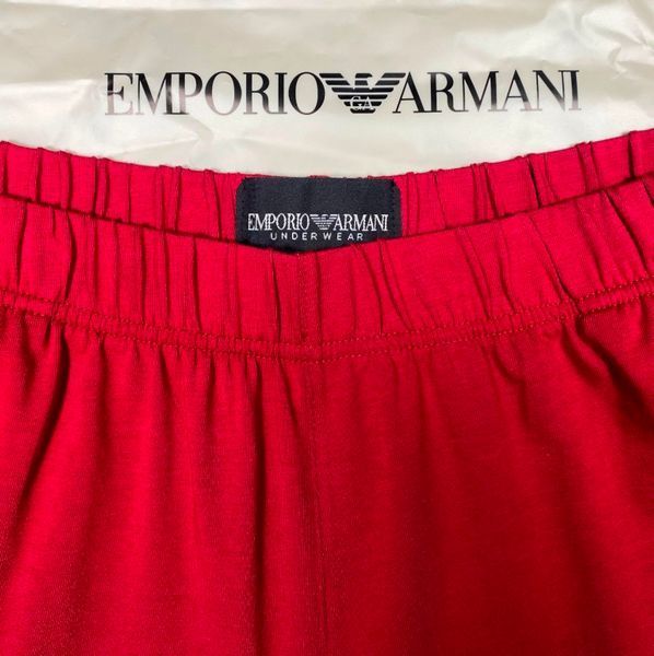 Мужская пижама Emporio Armani из органического хлопка &ndash; вишнево-красная EM 000616 AF14978 U5084 фото