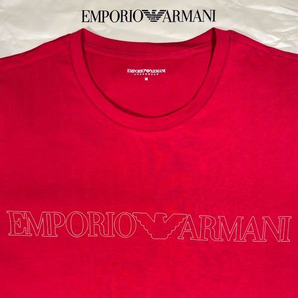 Мужская пижама Emporio Armani из органического хлопка &ndash; вишнево-красная EM 000616 AF14978 U5084 фото