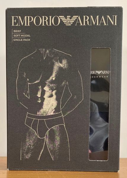 Чоловічі труси BRIEF Emporio Armani Armani Blue (SOFT MODAL) Італійська білизна преміум з м&rsquo;якого модалу для щоденного комфорту AF14988 EM000229 UB102 фото