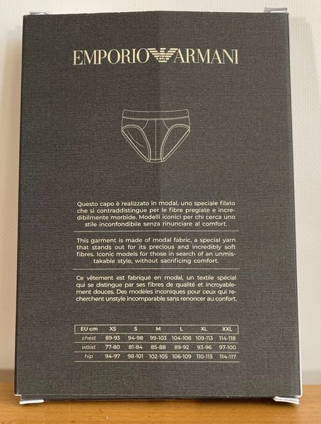 Чоловічі труси BRIEF Emporio Armani Armani Blue (SOFT MODAL) Італійська білизна преміум з м&rsquo;якого модалу для щоденного комфорту AF14988 EM000229 UB102 фото