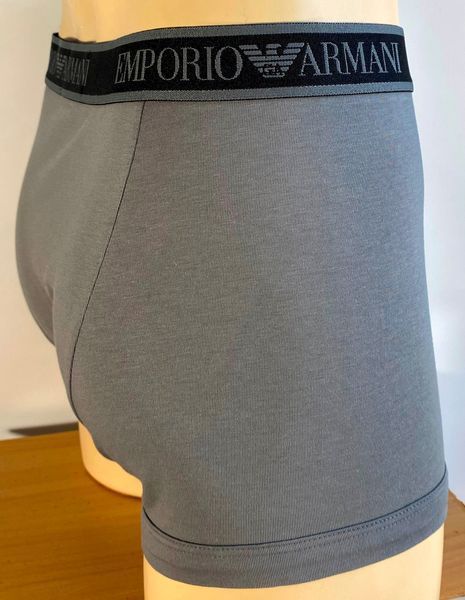 Чоловічі труси Emporio Armani 3-PACK TRUNK MC198 преміум якості різнокольорові AF10779 EM000370 MC198 фото