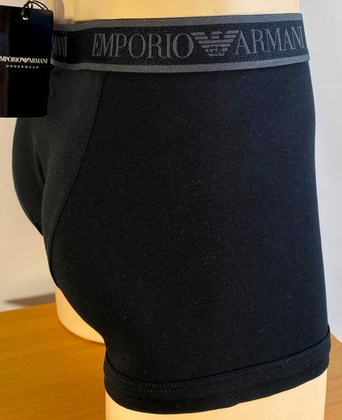 Чоловічі труси Emporio Armani 3-PACK TRUNK MC198 преміум якості різнокольорові AF10779 EM000370 MC198 фото