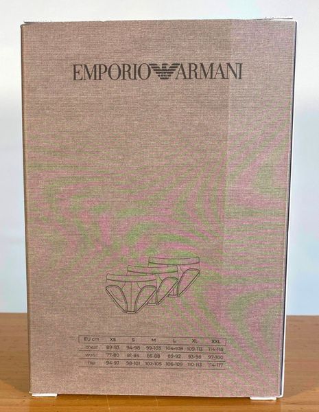 Чоловічі труси Emporio Armani 3-PACK TRUNK MC198 преміум якості AF10779 EM000369 MC198 фото