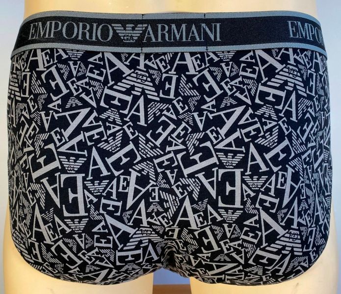 Чоловічі труси Emporio Armani 3-PACK TRUNK MC198 преміум якості AF10779 EM000369 MC198 фото